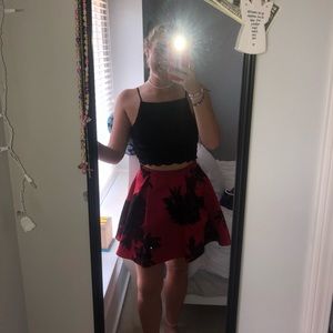 two piece homecoming dress